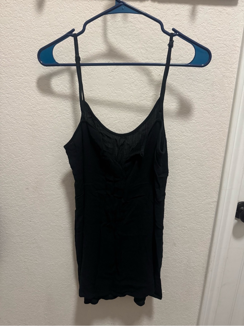PINK Victoria's Secret Black Slim Camisole Dress